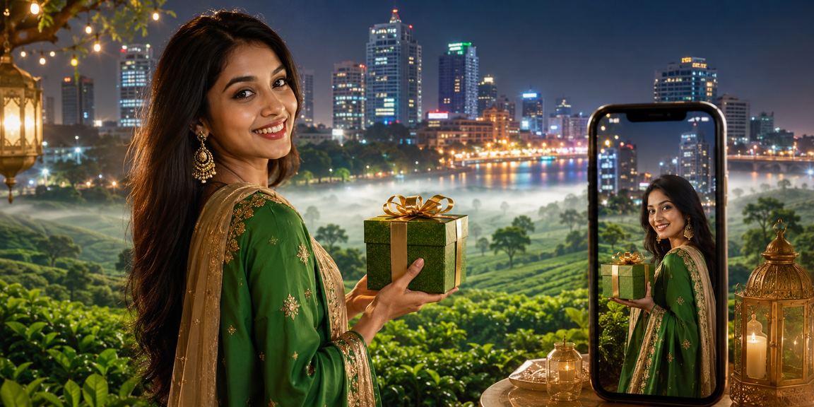 মোবাইল ক্যাসিনো গেম উপভোগ করছে উৎসবের মাঝে যুবক
