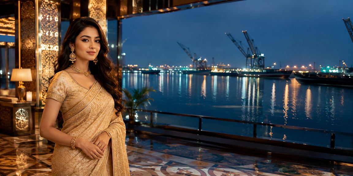 আন্দর বাহার ক্যাসিনো গেমের জন্য বেটিং টেবিল এবং পাওয়া কার্ডগুলোর দৃশ্য